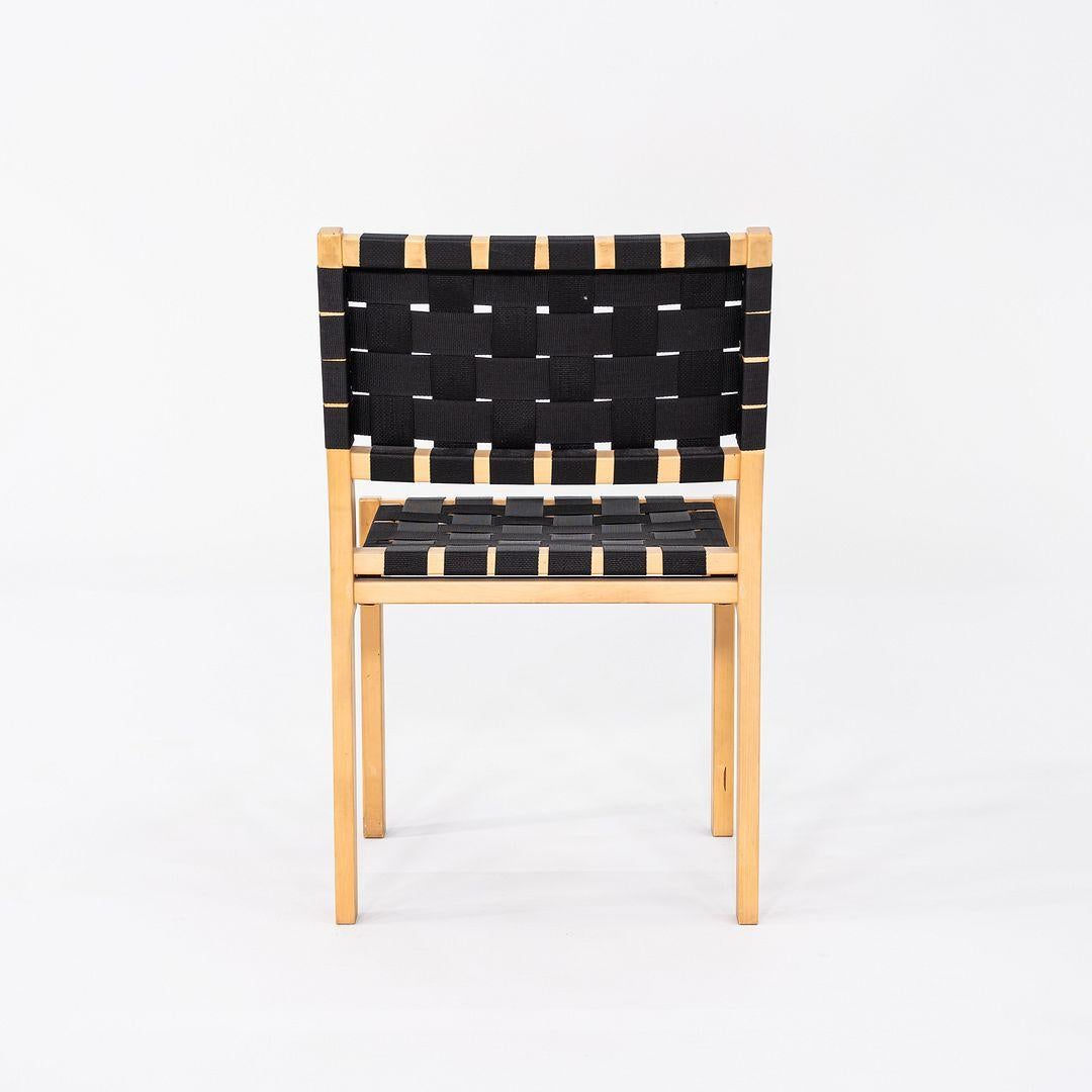 C. 2000s Set of Four Alvar & Aino Aalto for Artek 611 Stacking Dining Chairs In Excellent Condition For Sale In Philadelphia, PA