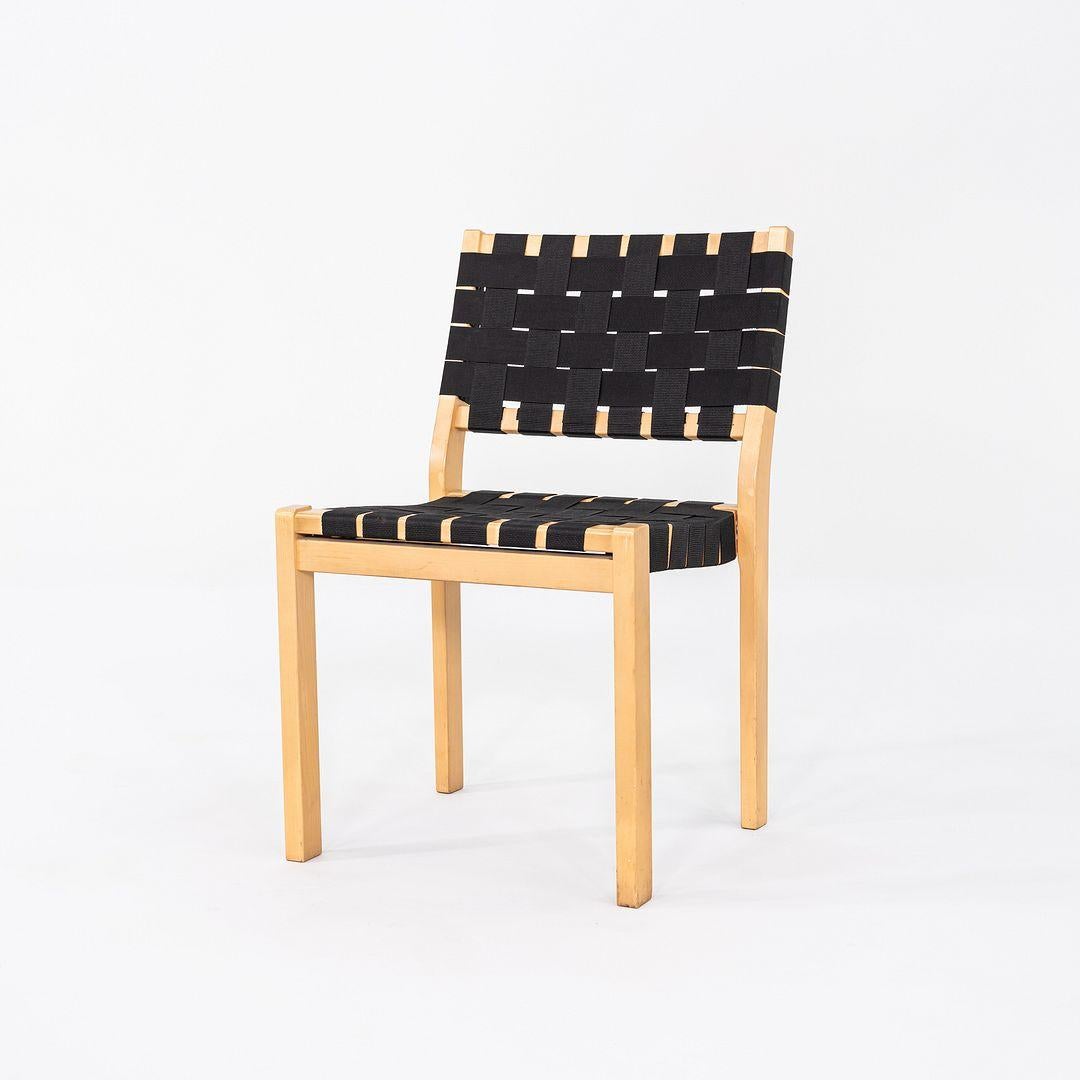C. 2000s Set of Four Alvar & Aino Aalto for Artek 611 Stacking Dining Chairs For Sale 1