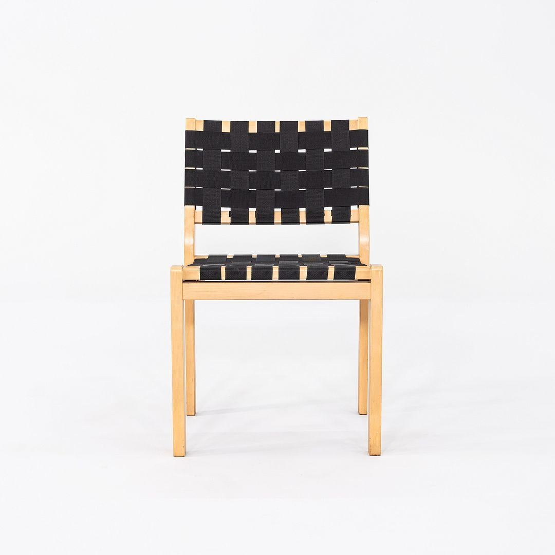 C. 2000s Set of Four Alvar & Aino Aalto for Artek 611 Stacking Dining Chairs For Sale 2