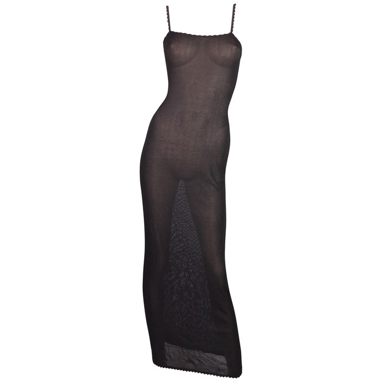 sheer dior dress