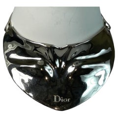 C. 2003 Christian Dior by John Galliano Large Silver Tone Collar Bone Necklace