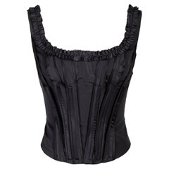 c. 2003 Prada by Miuccia Prada Top corseté avec poitrine à volants