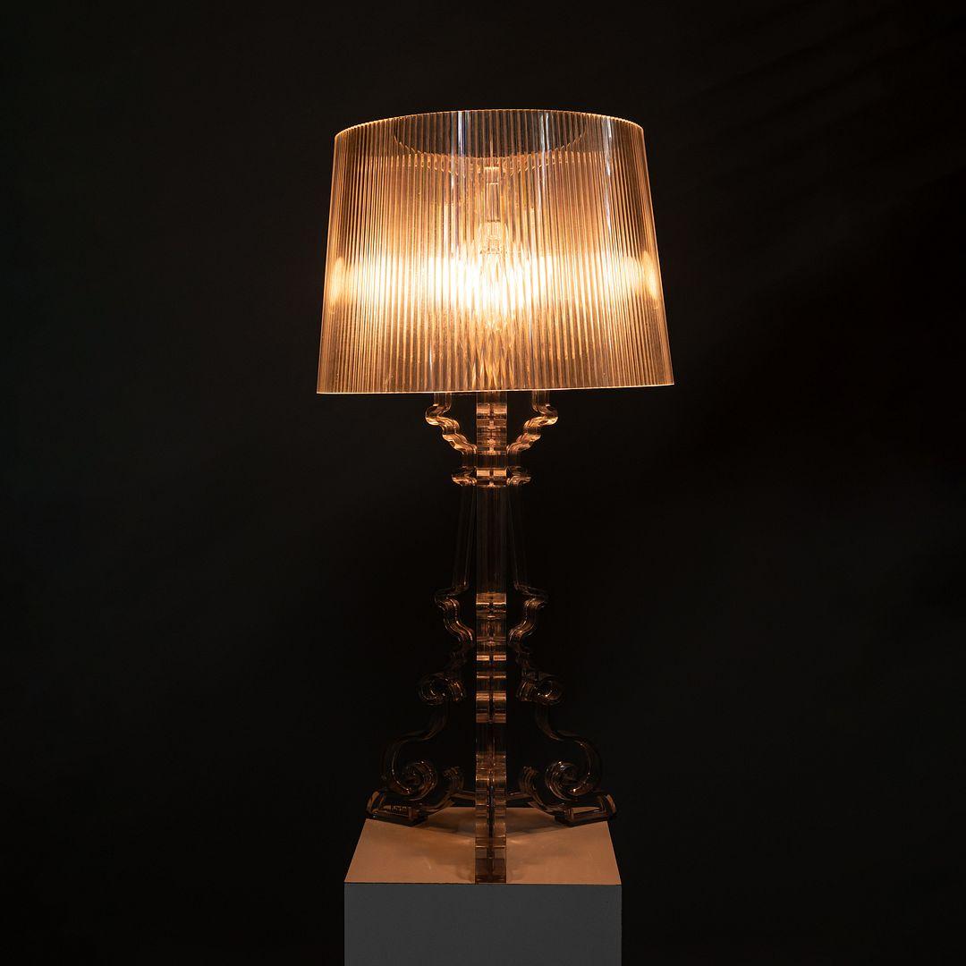 C. 2004 Ferruccio Laviani para Kartell Lámpara de sobremesa Bourgie de plástico transparente en venta 5