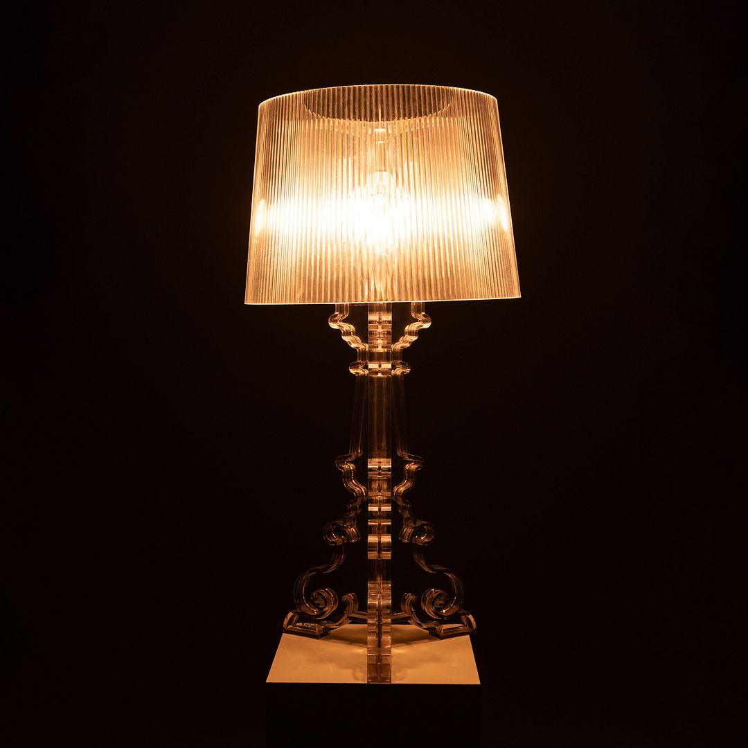 C. 2004 Ferruccio Laviani para Kartell Lámpara de sobremesa Bourgie de plástico transparente en venta 6