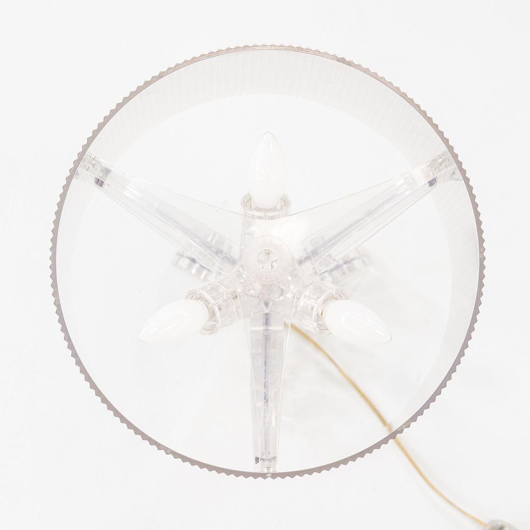 C. 2004 Ferruccio Laviani para Kartell Lámpara de sobremesa Bourgie de plástico transparente Moderno en venta