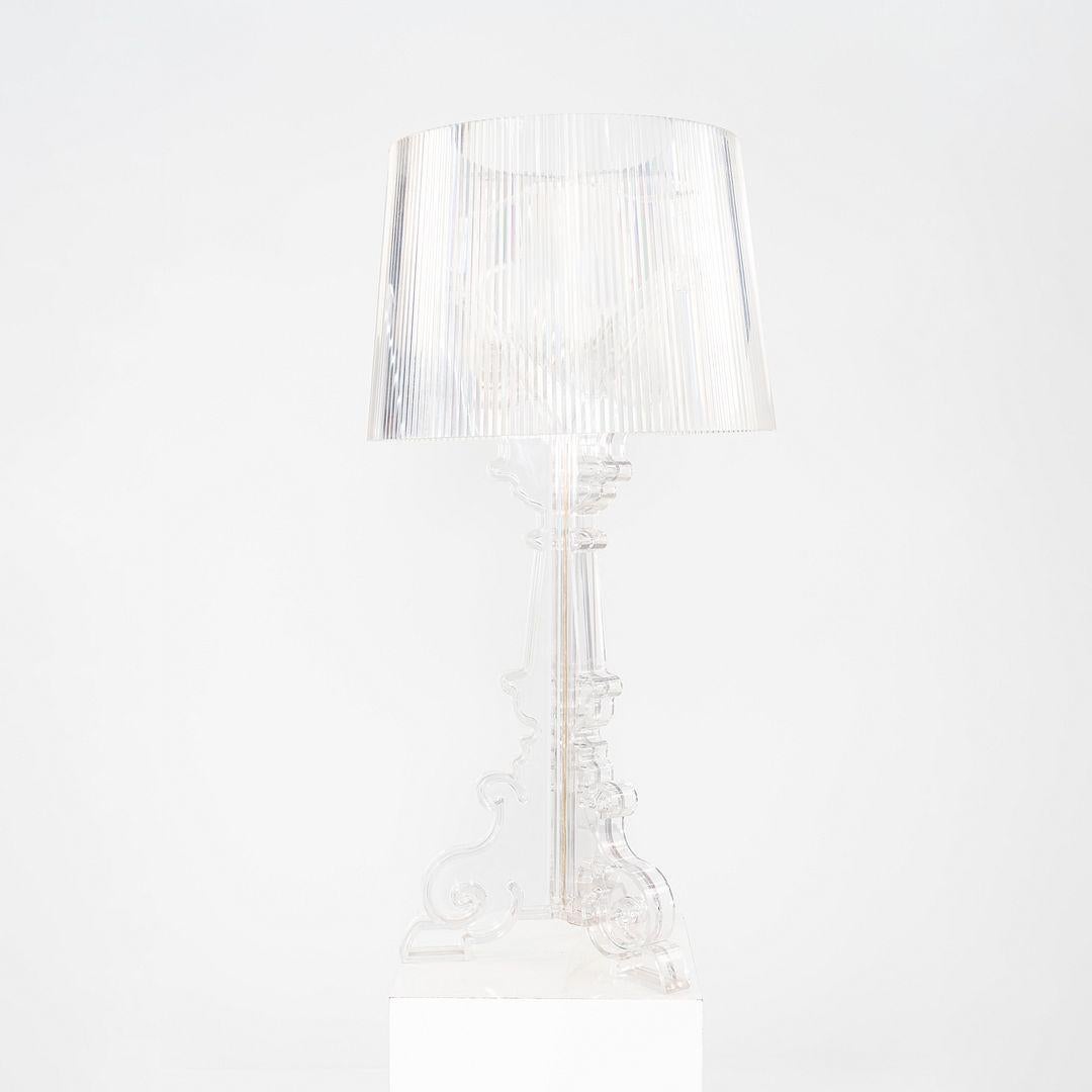 C. 2004 Ferruccio Laviani para Kartell Lámpara de sobremesa Bourgie de plástico transparente Italiano en venta