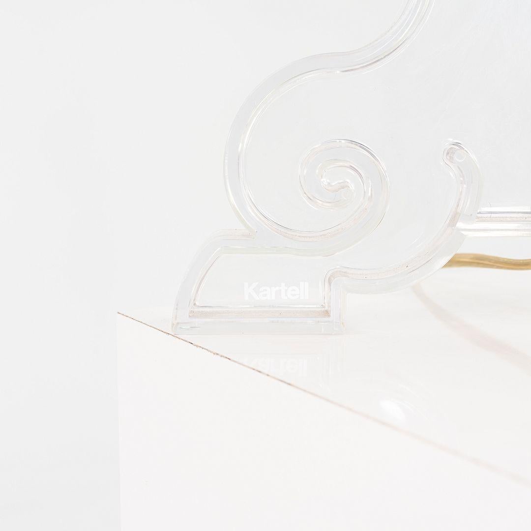 C. 2004 Ferruccio Laviani para Kartell Lámpara de sobremesa Bourgie de plástico transparente Siglo XXI y contemporáneo en venta