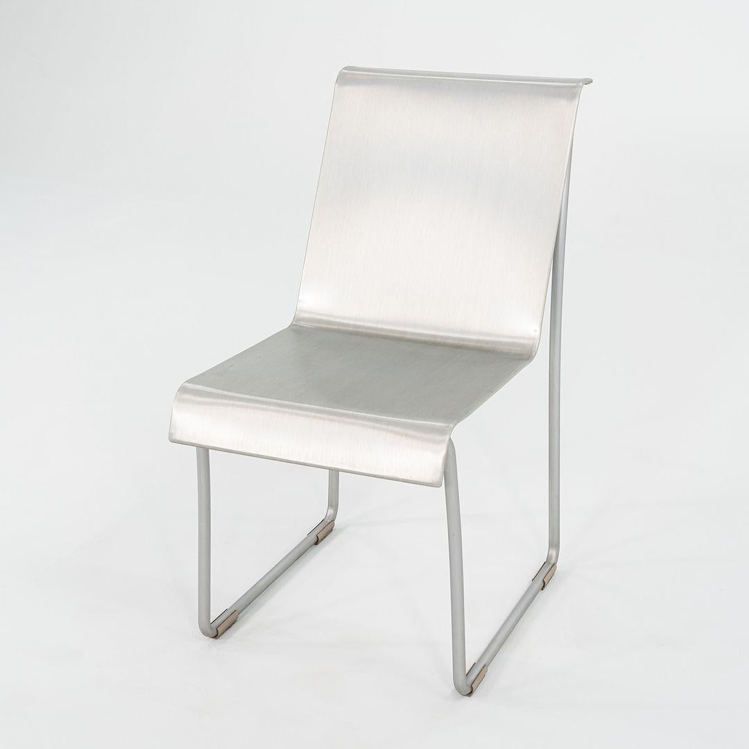 Contemporary C. 2004 Frank Gehry for Emeco Superlight Chairs in Brushed Aluminum 3x Available For Sale