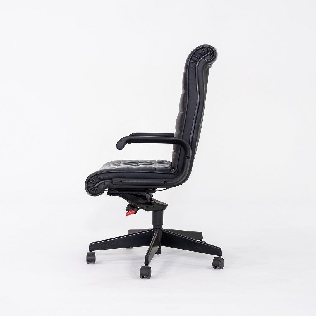 C. 2006 Richard Sapper für Knoll Chefschreibtischstuhl aus schwarzem Leder (Moderne) im Angebot