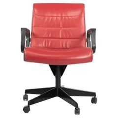 Used C. 2006 Richard Sapper for Knoll Management Desk Chair in Red Leather