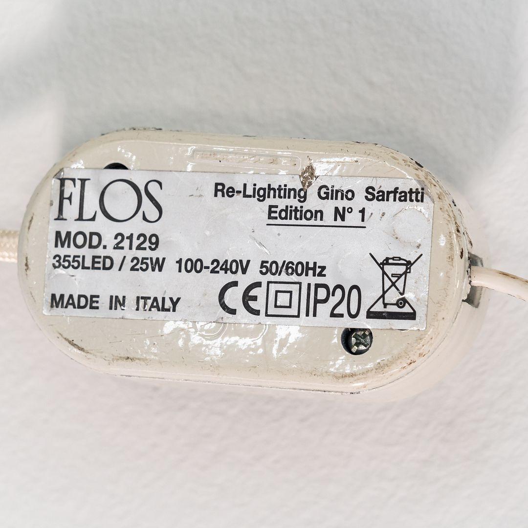 Italian C. 2010 Gino Sarfatti Model 2129 Produced by Flos For Sale