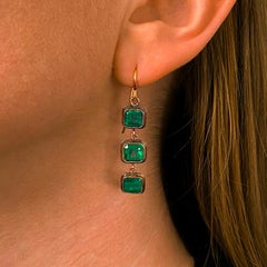 Judy Geib Emerald Earrings, c. 2010