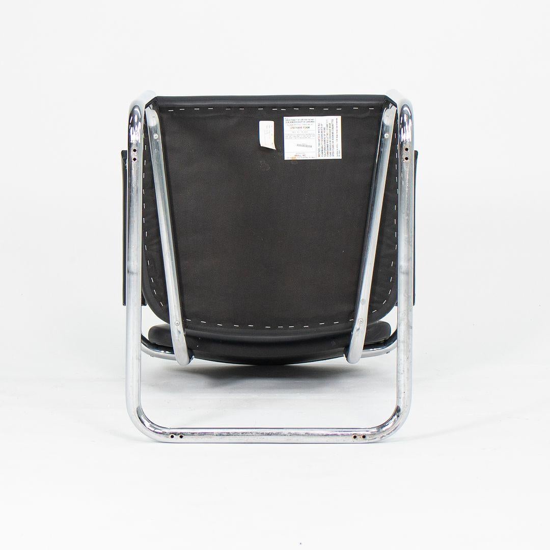 C. 2010 Paire de chaises à accoudoirs Cesca en cuir noir de Marcel Breuer pour Knoll en vente 1