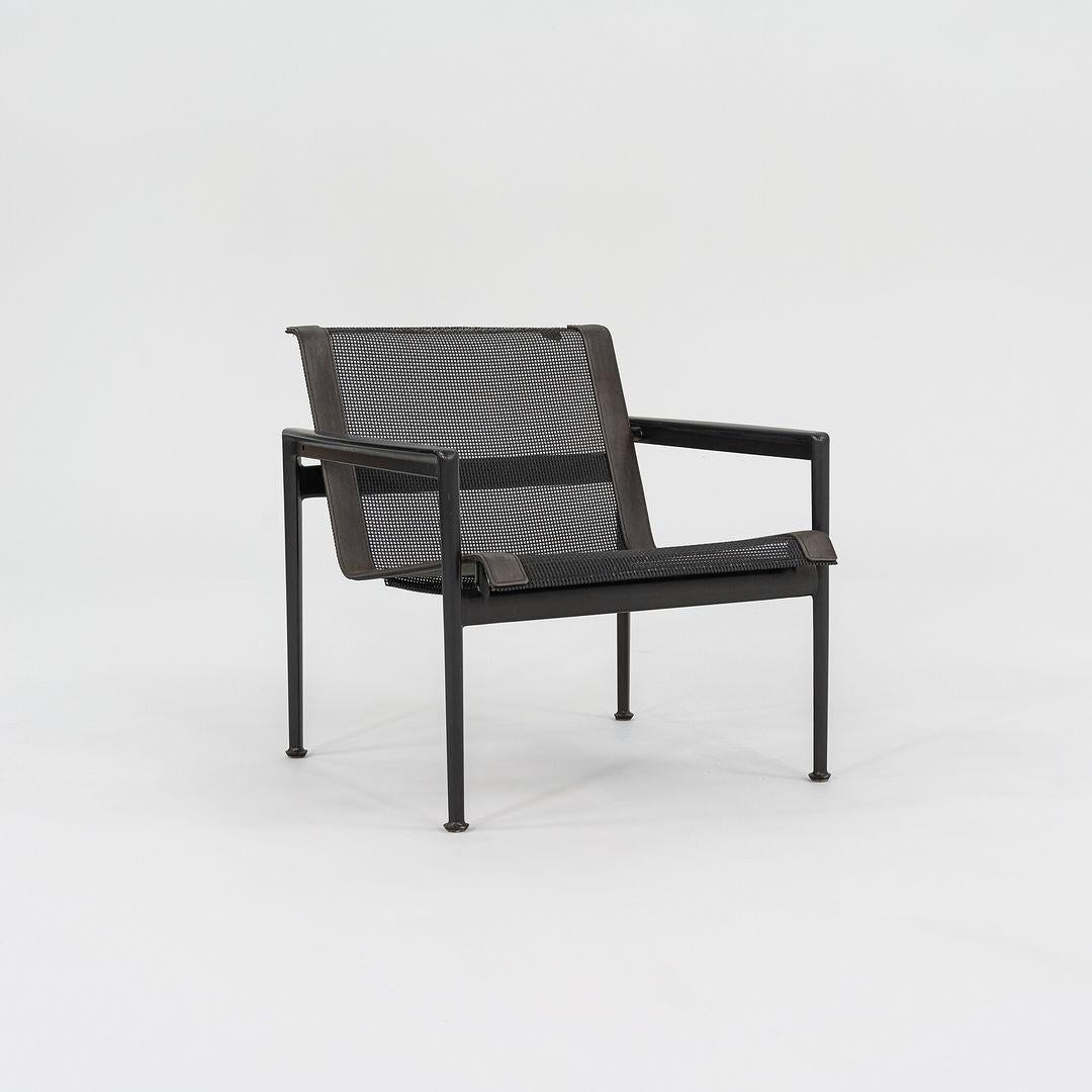 Modern C. 2010 Richard Schultz for Knoll 1966 Collection Outdoor Lounge Chair in Black
