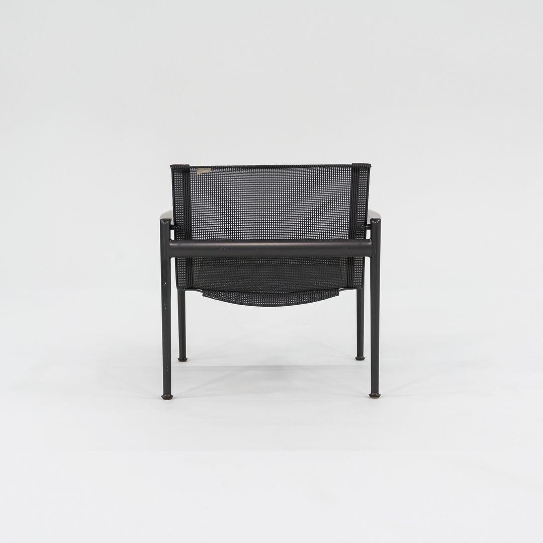 Powder-Coated C. 2010 Richard Schultz for Knoll 1966 Collection Outdoor Lounge Chair in Black