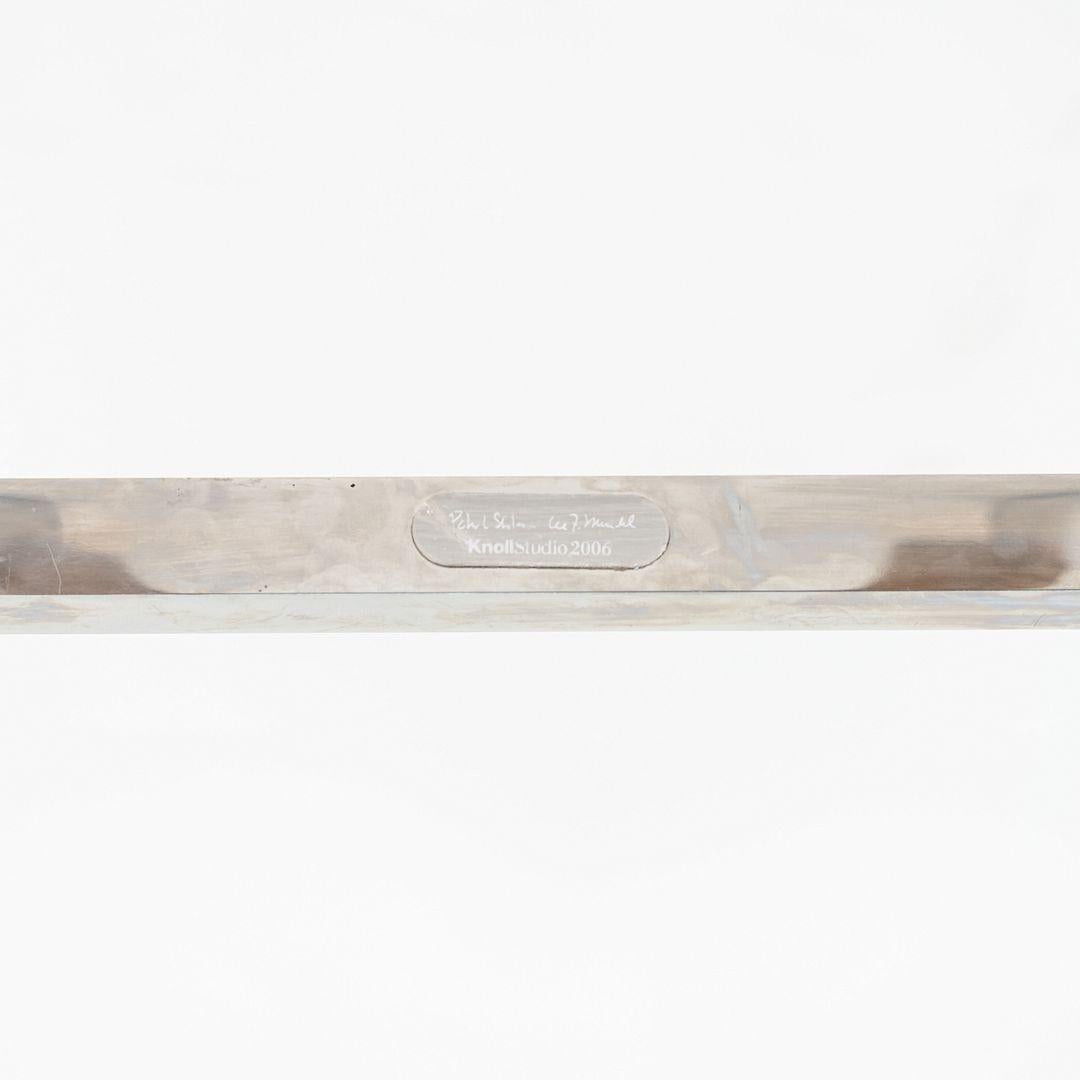 C. 2010 Steele for Knoll SM Table d'appoint en acier avec plateau en verre de 24 pouces en vente 2