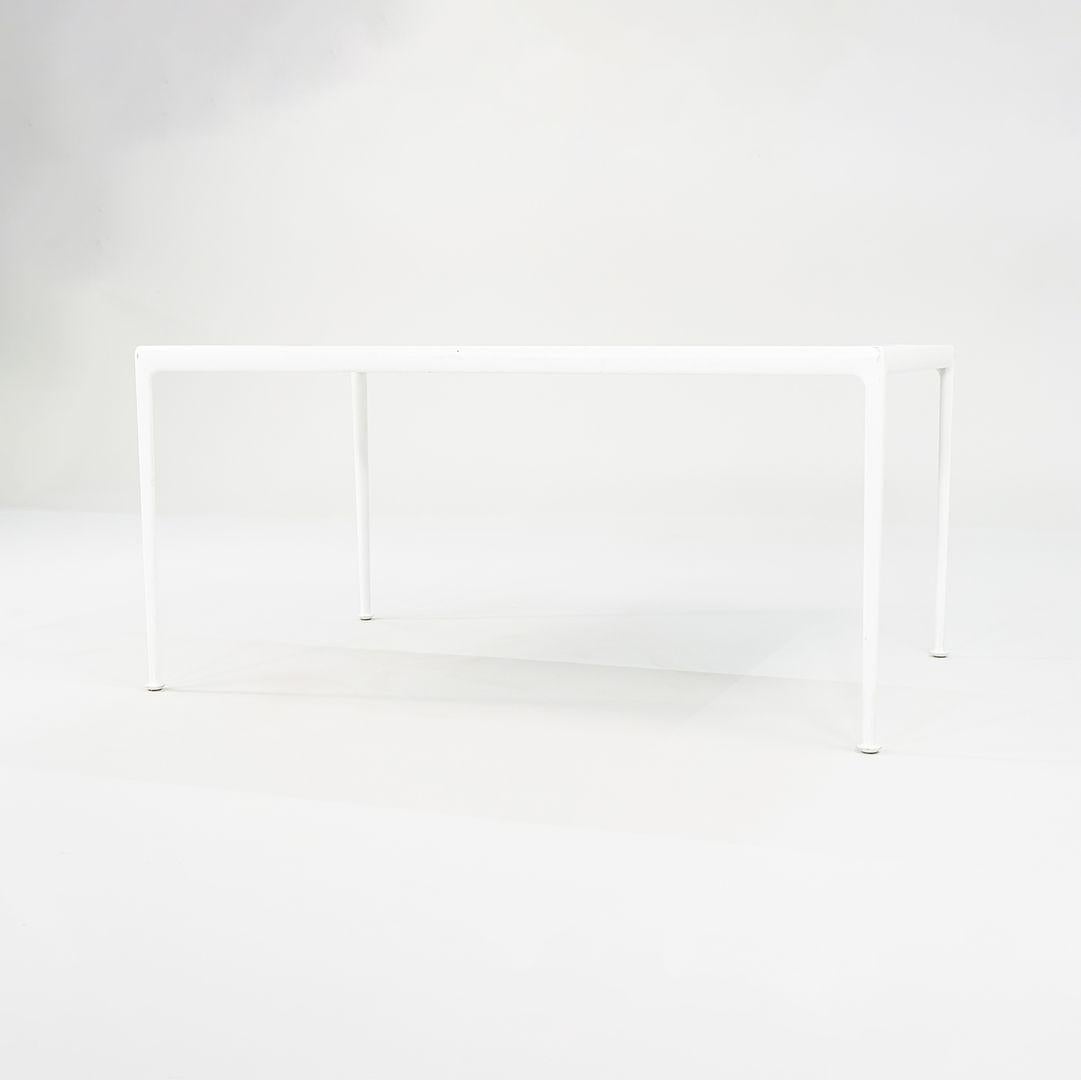 C. 2010s Richard Schultz 1966 Collection Rectangular Dining Table in White For Sale 3