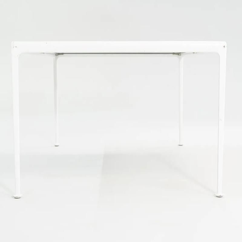 C. 2010s Richard Schultz 1966 Collection Rectangular Dining Table in White For Sale 5