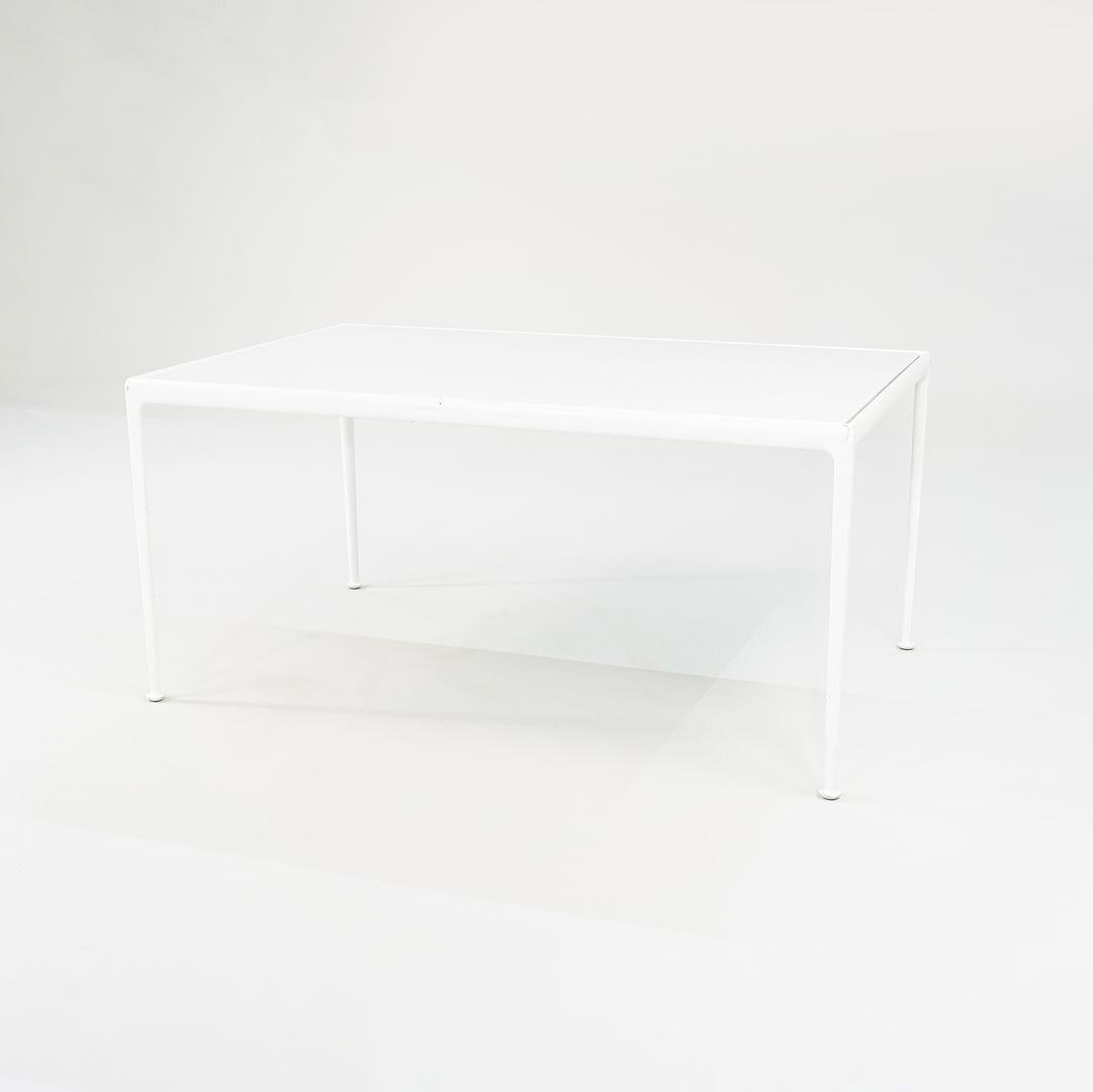Modern C. 2010s Richard Schultz 1966 Collection Rectangular Dining Table in White For Sale
