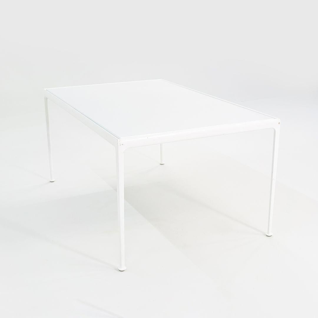 Aluminum C. 2010s Richard Schultz 1966 Collection Rectangular Dining Table in White For Sale