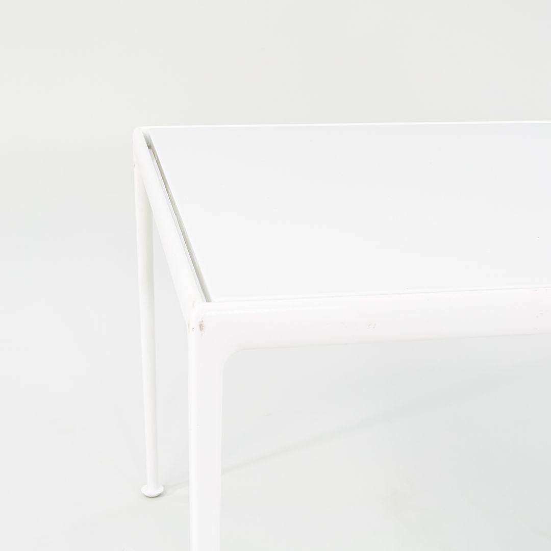 C. 2010s Richard Schultz 1966 Collection Rectangular Dining Table in White For Sale 1