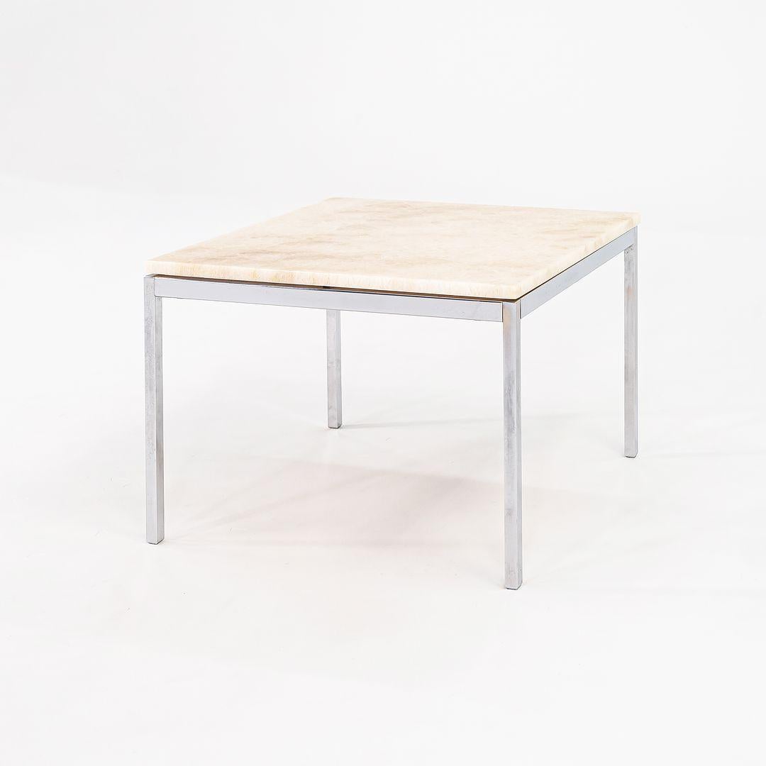 Modern C. 2016 Florence Knoll Coffee Table with Custom Granite Top 24x24 Model 2510T For Sale