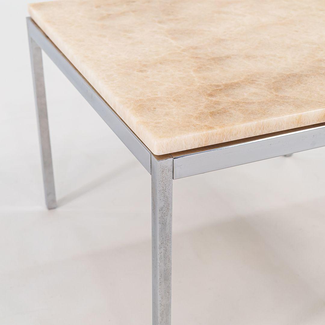Contemporary C. 2016 Florence Knoll Coffee Table with Custom Granite Top 24x24 Model 2510T For Sale