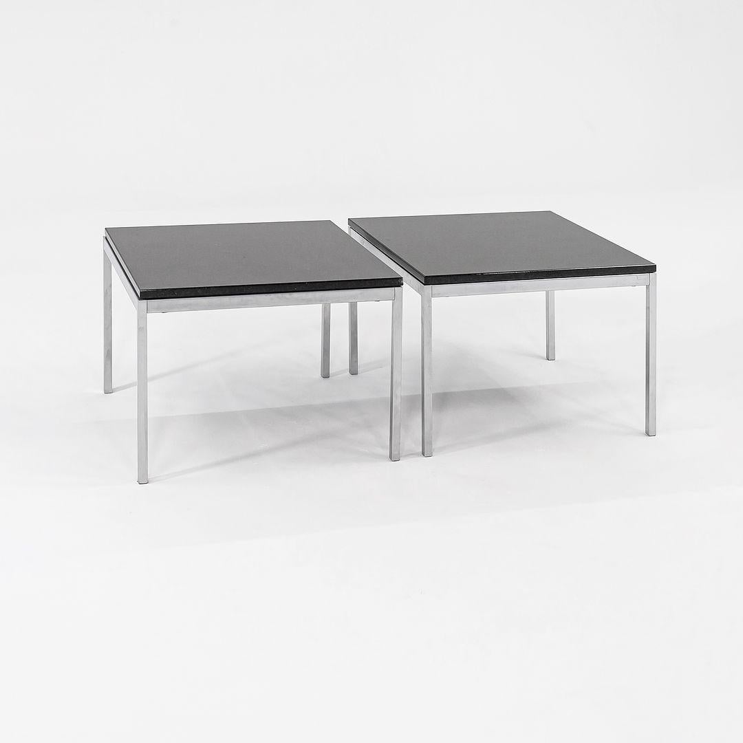This is a Florence Knoll Coffee Table, Model 2510T, originally designed in 1956 by Florence Knoll for Knoll Associates. These particular pieces were produced circa 2016. The listed price includes one table, and we have two available for purchase. 
