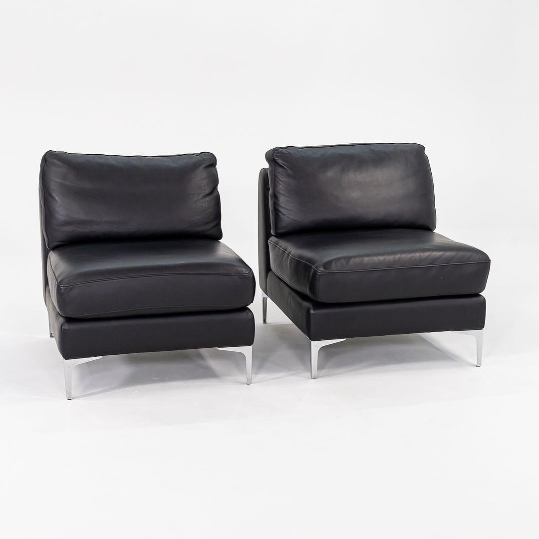 C. 2016 Pair of Giuseppe Nicoletti for Design Within Reach Armless Lounge Chairs For Sale 3