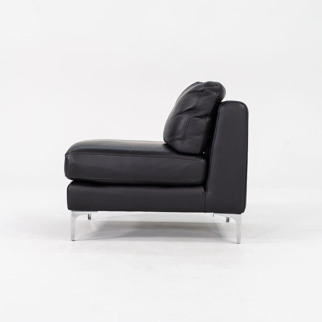 C. 2016 Pair of Giuseppe Nicoletti for Design Within Reach Armless Lounge Chairs In Good Condition For Sale In Philadelphia, PA
