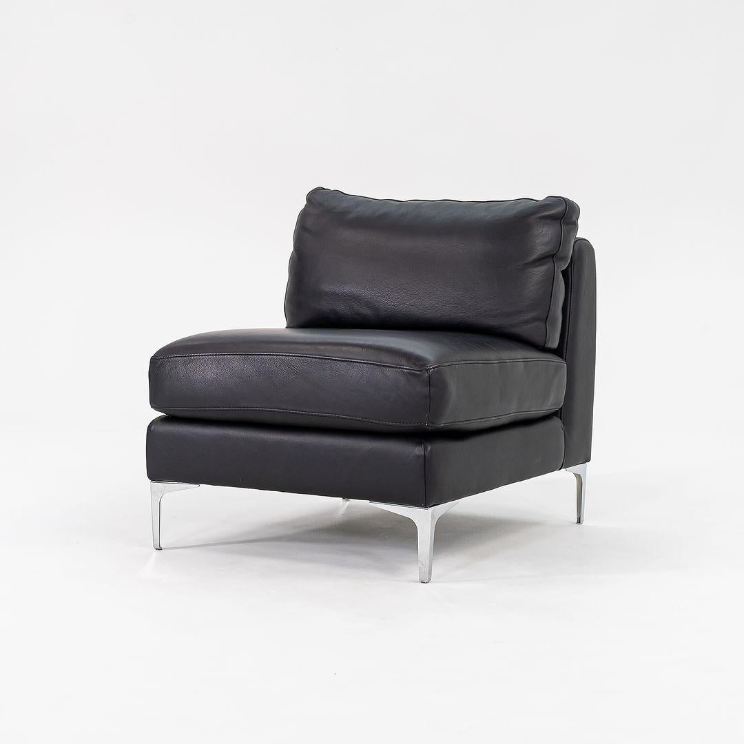 Contemporary C. 2016 Pair of Giuseppe Nicoletti for Design Within Reach Armless Lounge Chairs For Sale