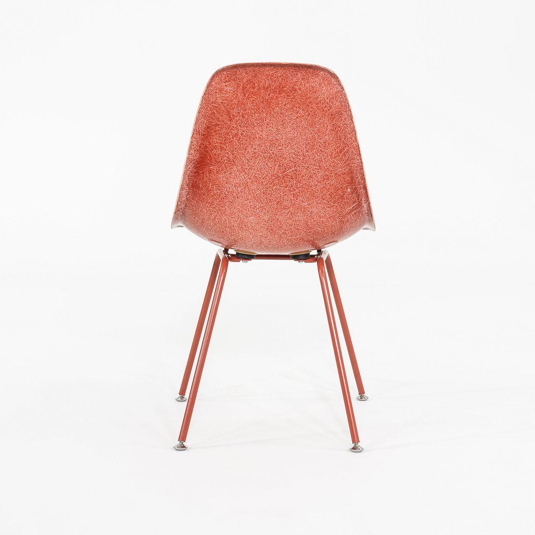 C. 2018 Set of Three Eames Modernica Side / Dining Chairs in Red Fiberglass In Good Condition For Sale In Philadelphia, PA