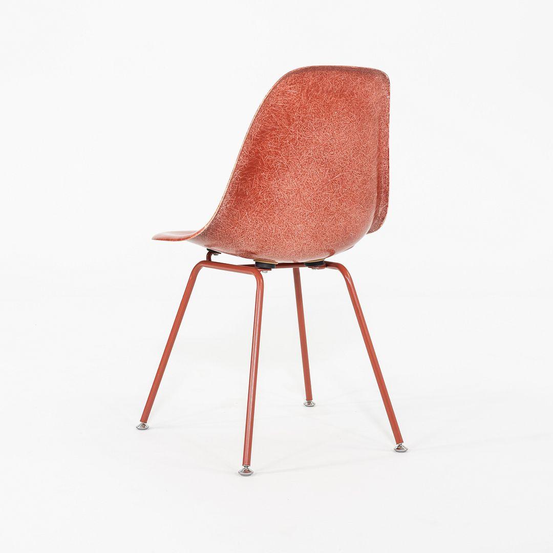 C. 2018 Set of Three Eames Modernica Side / Dining Chairs in Red Fiberglass For Sale 2