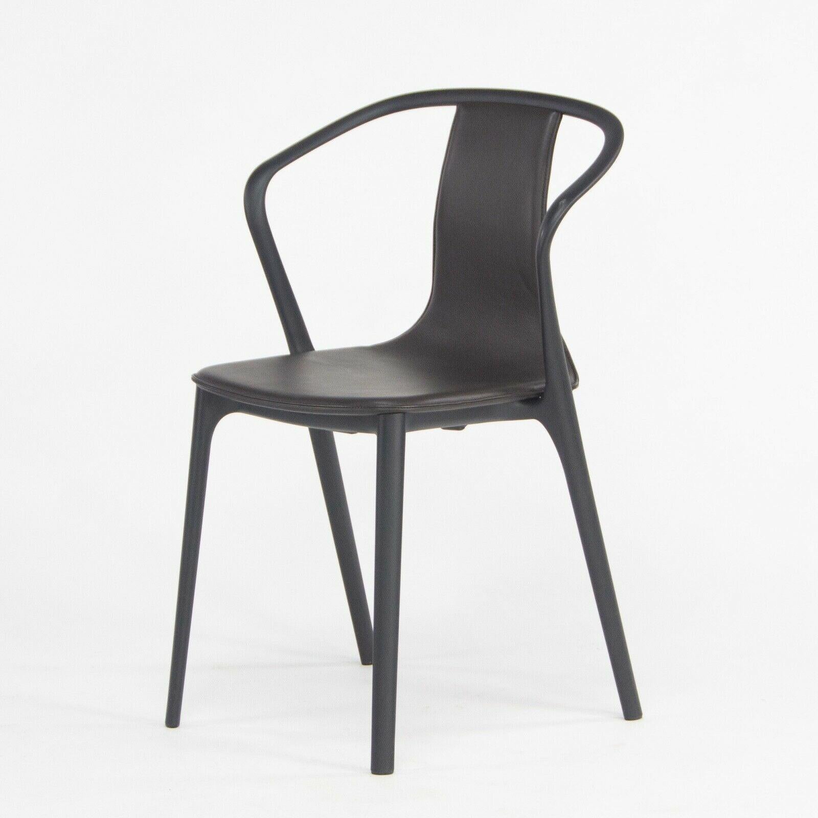 Modern C. 2019 Vitra Belleville Armchair in Brown Leather by Ronan & Erwan Bouroullec For Sale