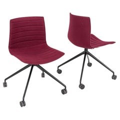 C. 2020 Arper Catifa 46 Desk Chair in Purple Fabric 30+ Available