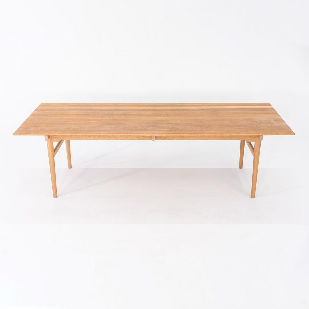 Danish C. 2020 Hans Wegner for Carl Hansen CH327 Dining Table in Oak For Sale