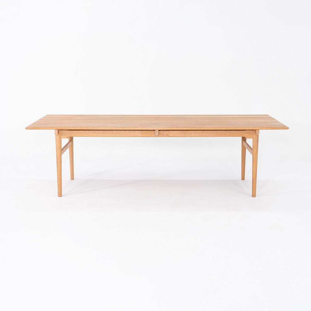 C. 2020 Hans Wegner for Carl Hansen CH327 Dining Table in Oak For Sale 1