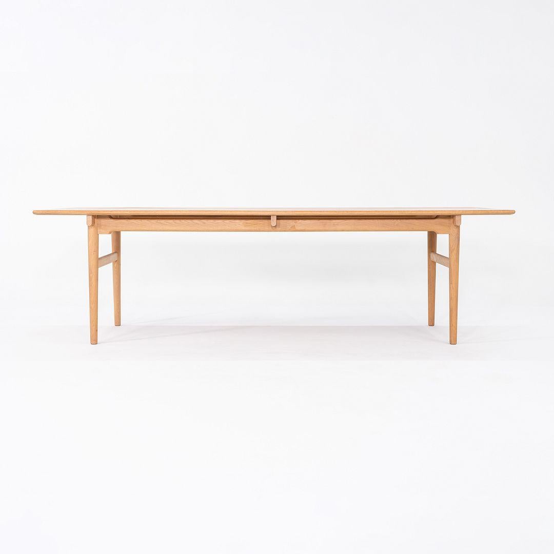 C. 2020 Hans Wegner for Carl Hansen CH327 Dining Table in Oak For Sale 2