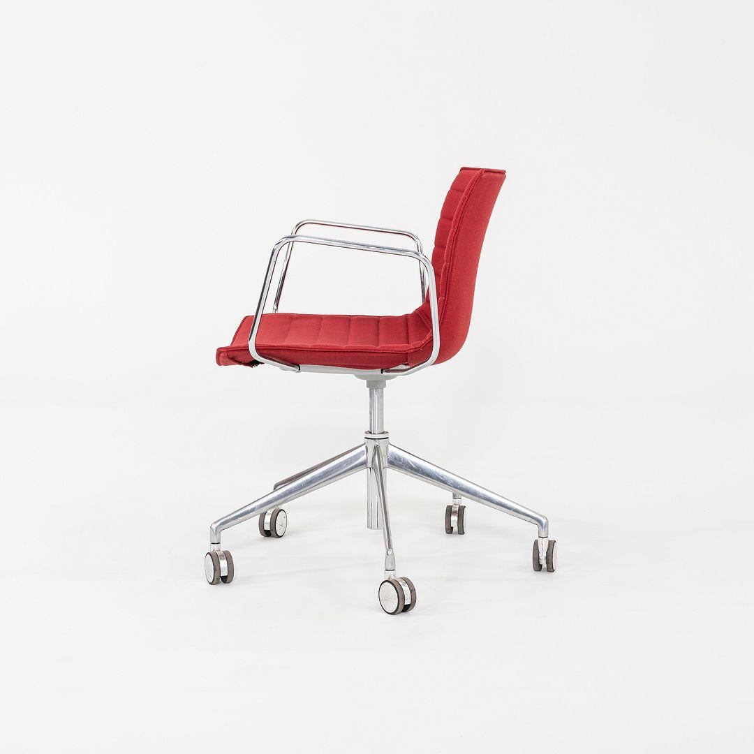 C. 2020 Lievore Altherr Molina for Arper Catifa Desk Chair w/ Arms in Red Fabric For Sale 1