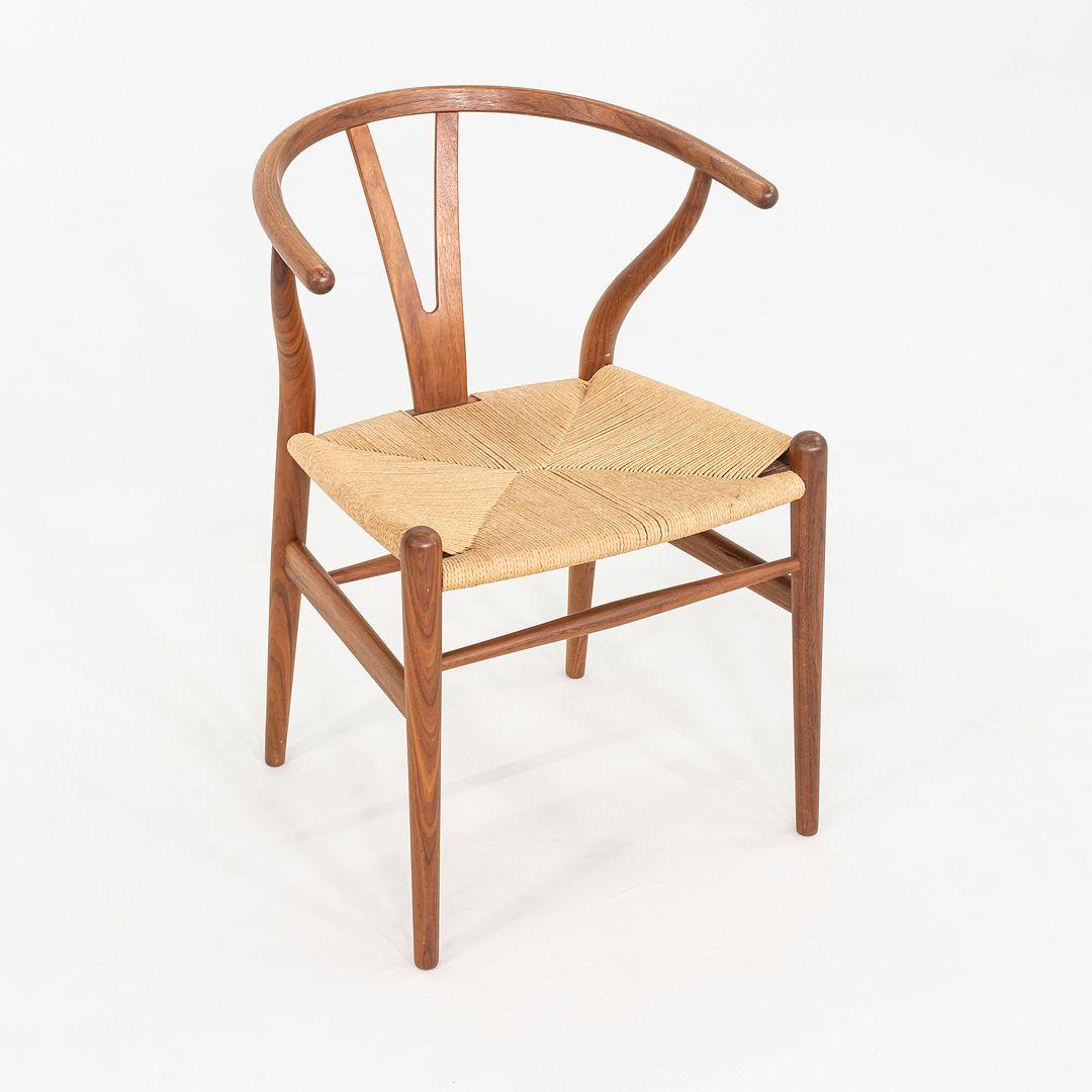 C. 2020 Set di cinque sedie da pranzo Hans Wegner per Hansen CH24 Wishbone in vendita 5