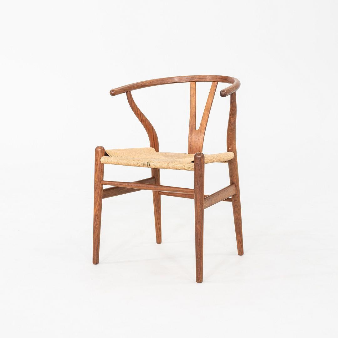 C. 2020 Set di cinque sedie da pranzo Hans Wegner per Hansen CH24 Wishbone In condizioni buone in vendita a Philadelphia, PA