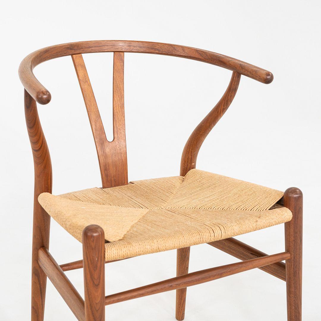 C. 2020 Set di cinque sedie da pranzo Hans Wegner per Hansen CH24 Wishbone in vendita 2