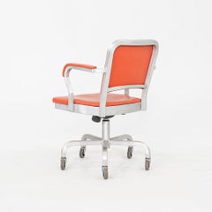 C. 2021 Jasper Morrison for Emeco Navy Officer Desk Chair in Aluminum and Vinyl