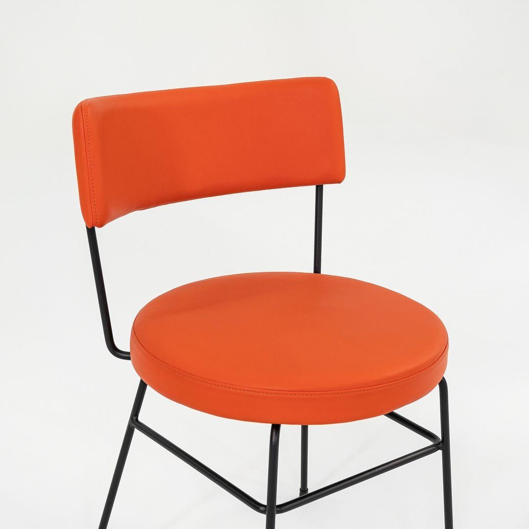 C. 2022 Diiva Dining Side Chair by Grazia & Co. of Australia in Orange Leather (Chaise d'appoint pour salle à manger Diiva 2022 en cuir orange) en vente 4