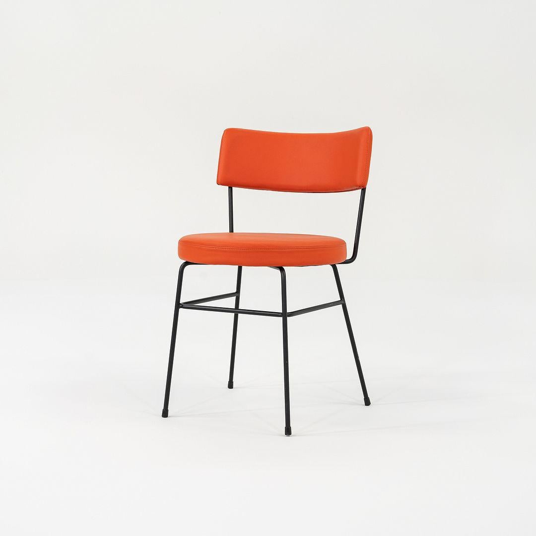 Moderne C. 2022 Diiva Dining Side Chair by Grazia & Co. of Australia in Orange Leather (Chaise d'appoint pour salle à manger Diiva 2022 en cuir orange) en vente