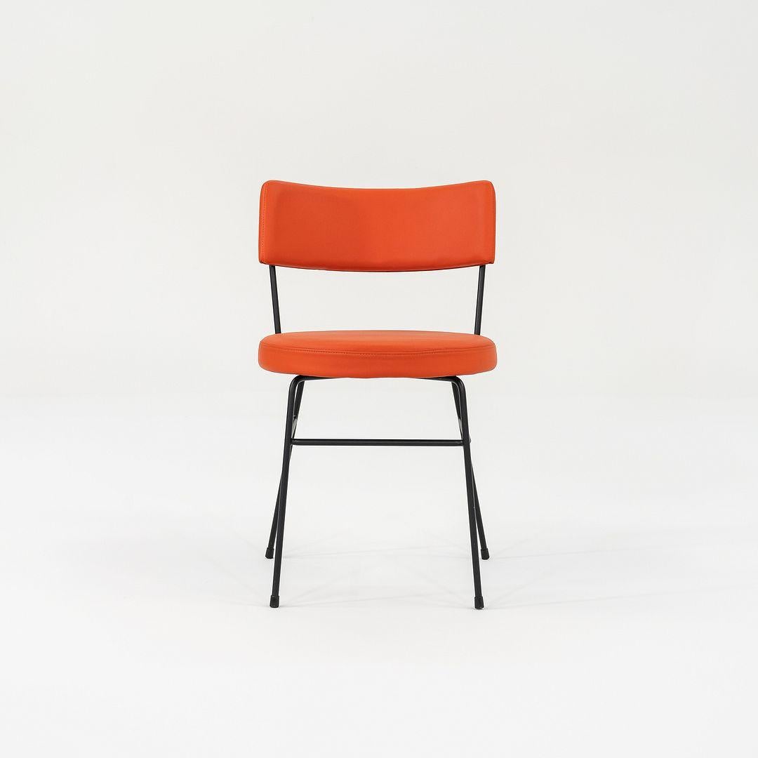 Australien C. 2022 Diiva Dining Side Chair by Grazia & Co. of Australia in Orange Leather (Chaise d'appoint pour salle à manger Diiva 2022 en cuir orange) en vente