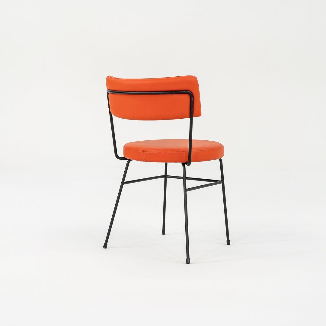 Poudré C. 2022 Diiva Dining Side Chair by Grazia & Co. of Australia in Orange Leather (Chaise d'appoint pour salle à manger Diiva 2022 en cuir orange) en vente