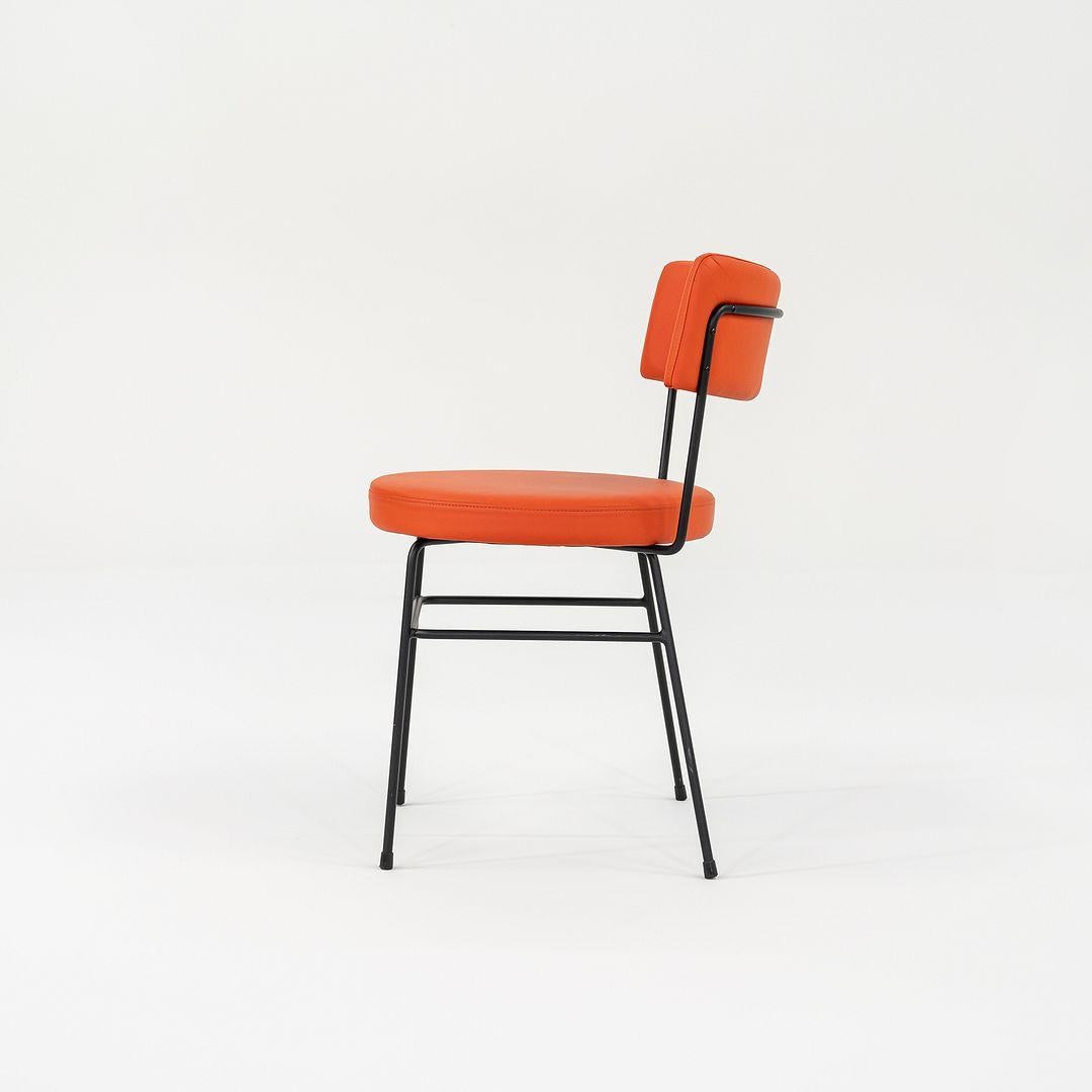 C. 2022 Diiva Dining Side Chair by Grazia & Co. of Australia in Orange Leather (Chaise d'appoint pour salle à manger Diiva 2022 en cuir orange) Bon état - En vente à Philadelphia, PA