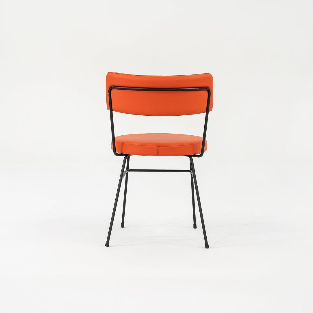 XXIe siècle et contemporain C. 2022 Diiva Dining Side Chair by Grazia & Co. of Australia in Orange Leather (Chaise d'appoint pour salle à manger Diiva 2022 en cuir orange) en vente