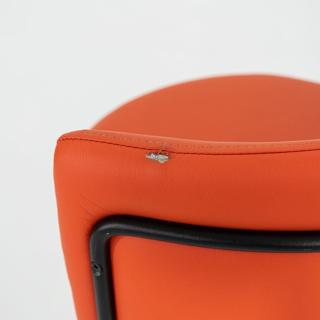 C. 2022 Grazia & Co Diiva Swivel Counter Stool in Orange 2x Available For Sale 2